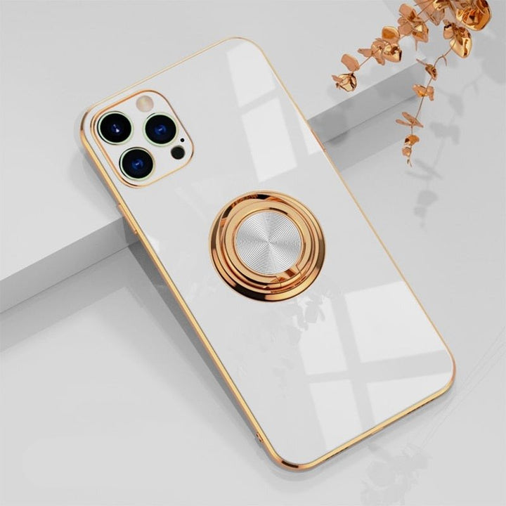 Lisslune | iPhone Case with Metal Stand Ring