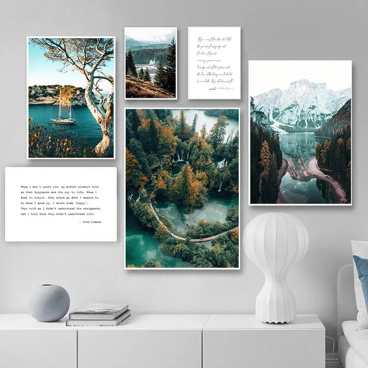 Lisslune | from a picturesque forest lake on canvas