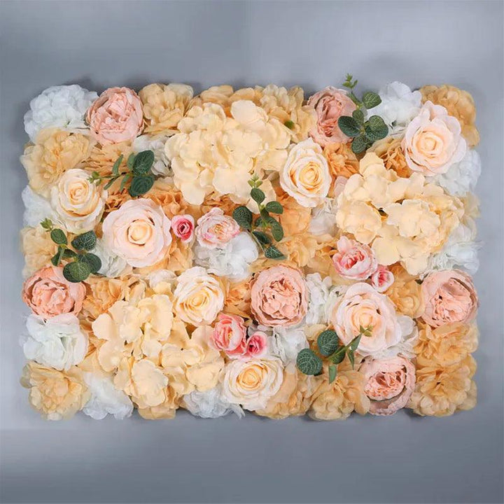 Lisslune | Elegant Flower Wall Art Handmade with Cotton, Silk and Artificial Flowers