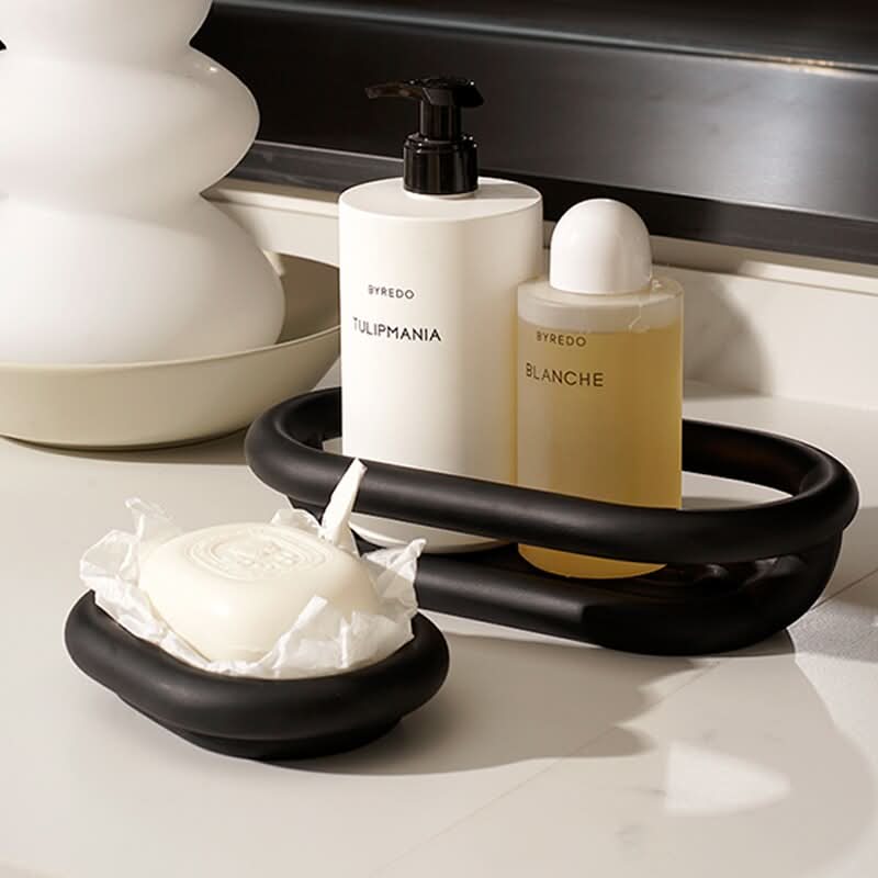 Lisslune | LUXDISH – Abstract soap dish and bathroom shelf