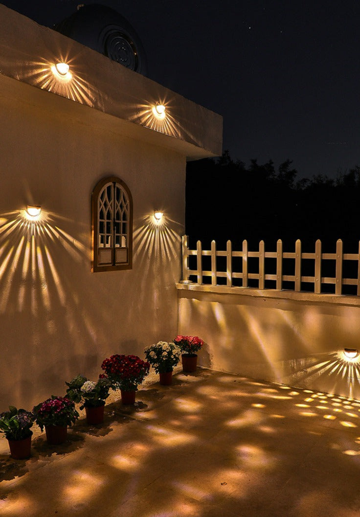 Lisslune | NoirRay – Solar Wall Lamp with Elegant Modern Glow