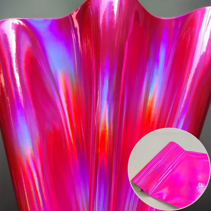 Lisslune | Iridescent Holographic Faux PU Leather Sheets for Creative DIY Projects