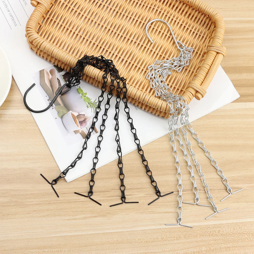 Lisslune | Stable Plant Hangers with Chains – Robust Suspension for Flower Pots and Garden Plants