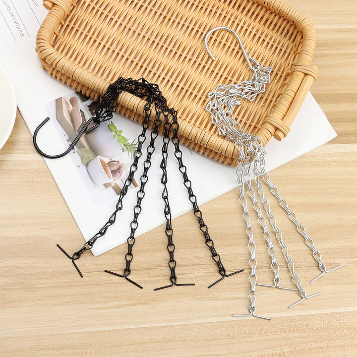 Lisslune | Stable Plant Hangers with Chains – Robust Suspension for Flower Pots and Garden Plants