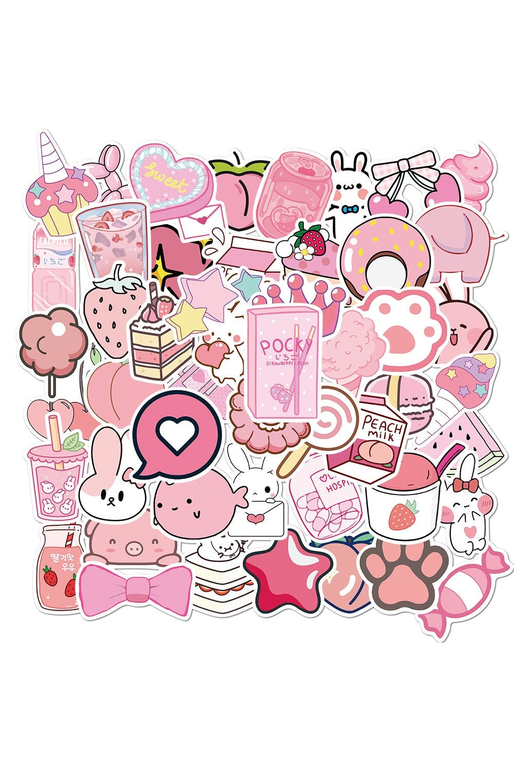 Lisslune | Pink Sticker Set