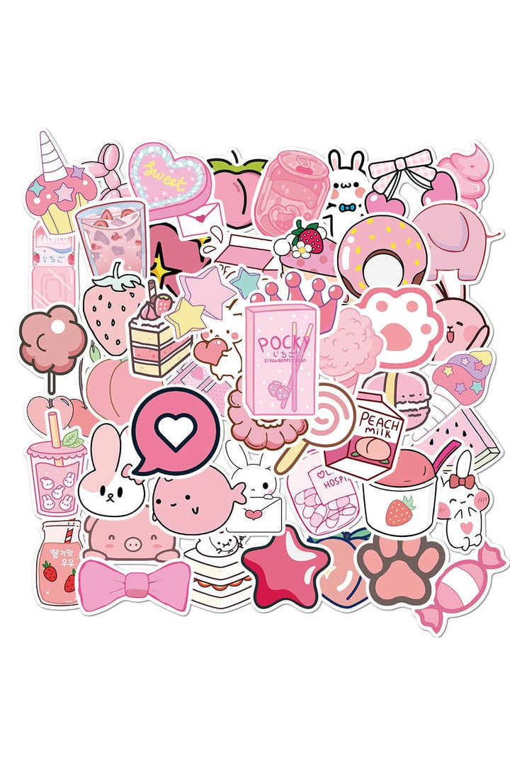 Lisslune | Pink Sticker Set