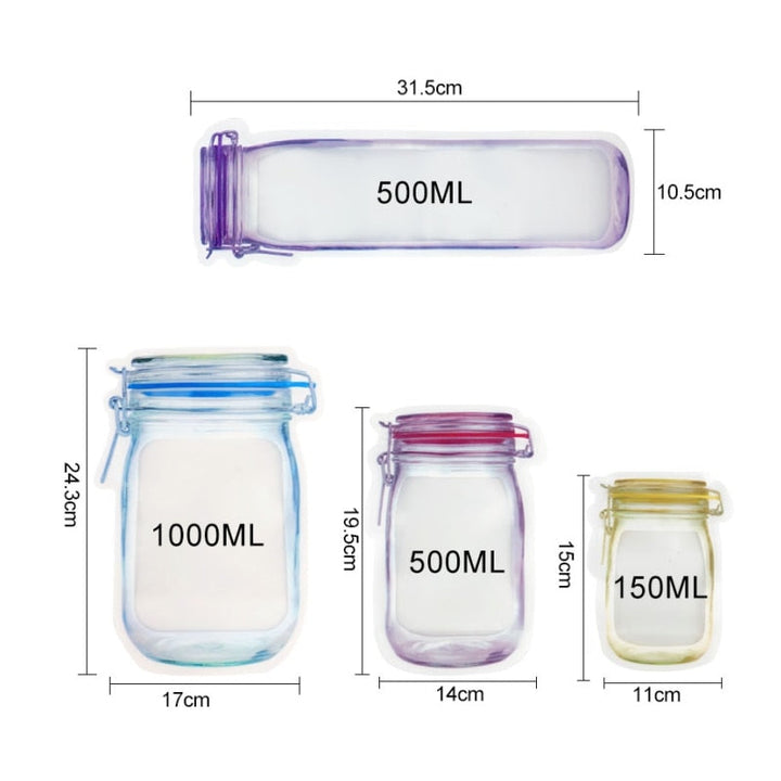 Lisslune | Reusable Transparent Jar Storage Bags