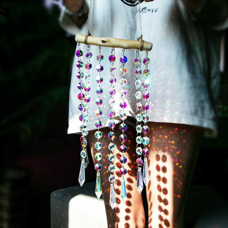 Lisslune | Glass Crystal Wind Chimes Window Decoration