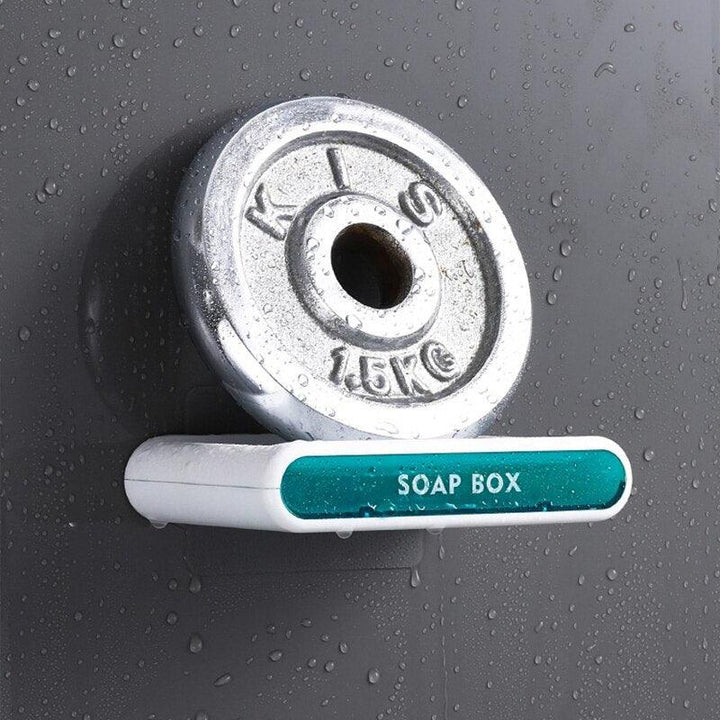 Lisslune | Wall-mounted soap and sponge organizer with efficient water drainage for kitchen and bathroom
