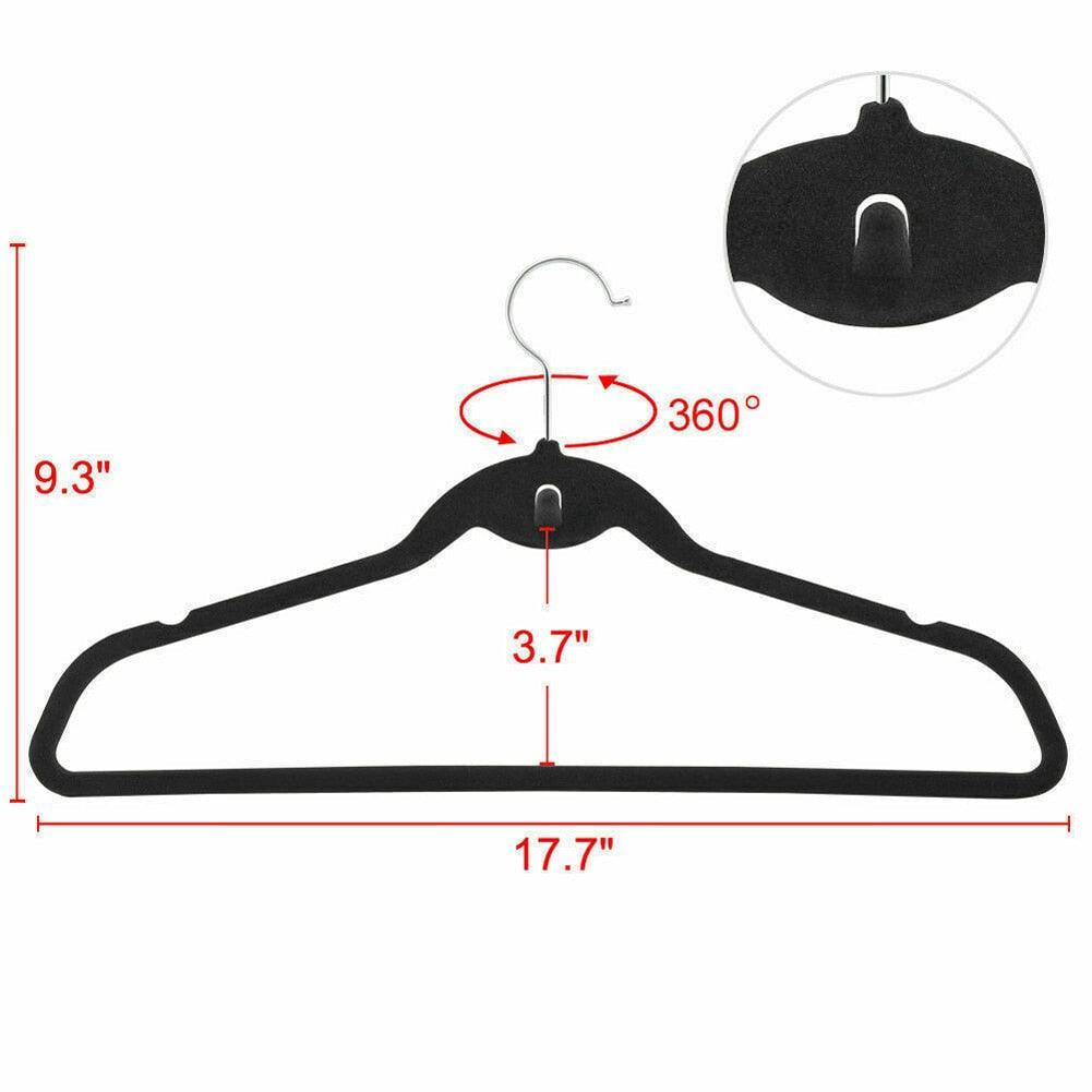 Lisslune | Transform your wardrobe with 50 premium non-slip velvet hangers