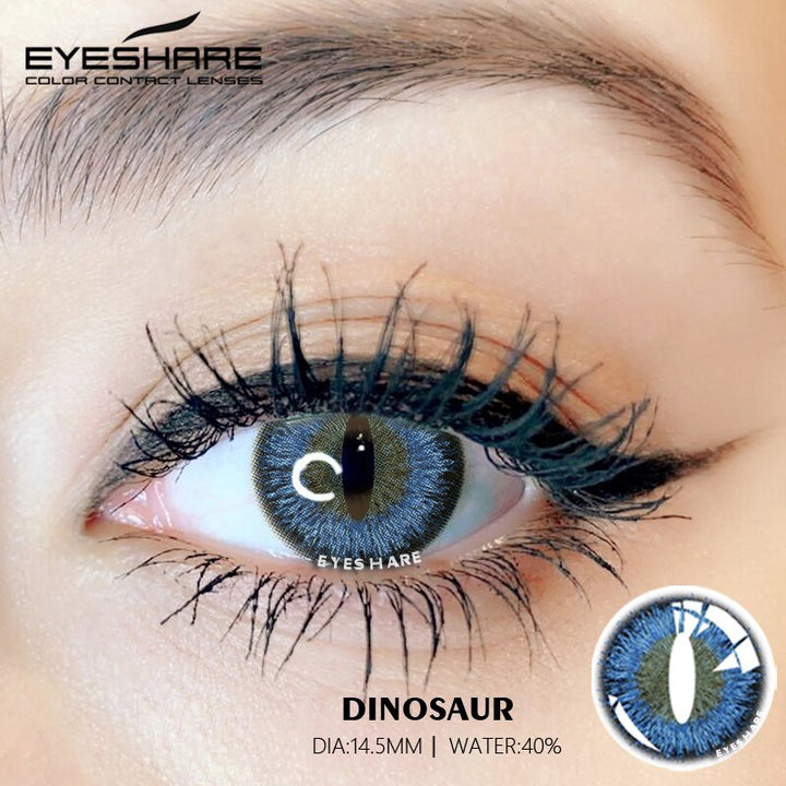 Rynx Cosplay Dinosaur Blue 14.5 mm 1 Pair | 1 Year