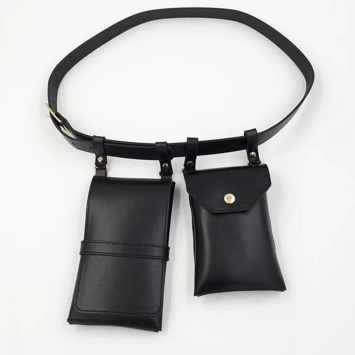 Lisslune | Edgy Women’s PU Leather Belt and Crossbody Bag Set for Trendsetters
