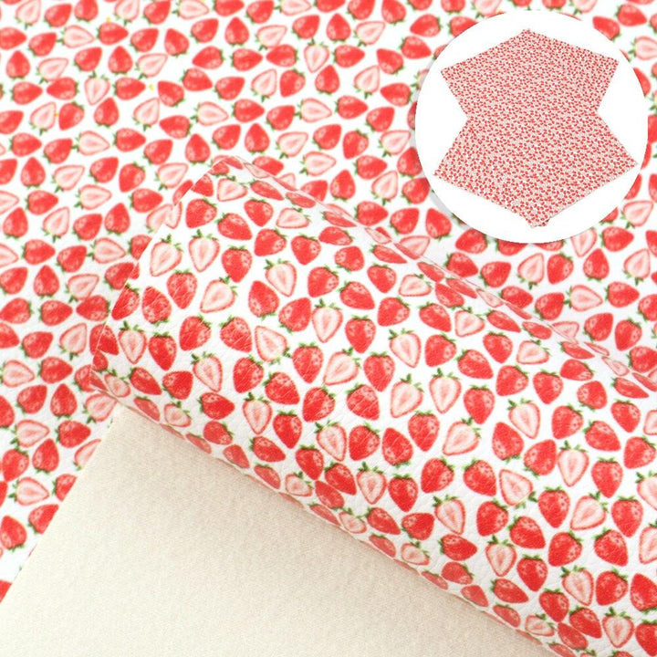 Lisslune | Vibrant Geometric Floral Synthetic Leather Craft Sheet - Enhance Your DIY Projects