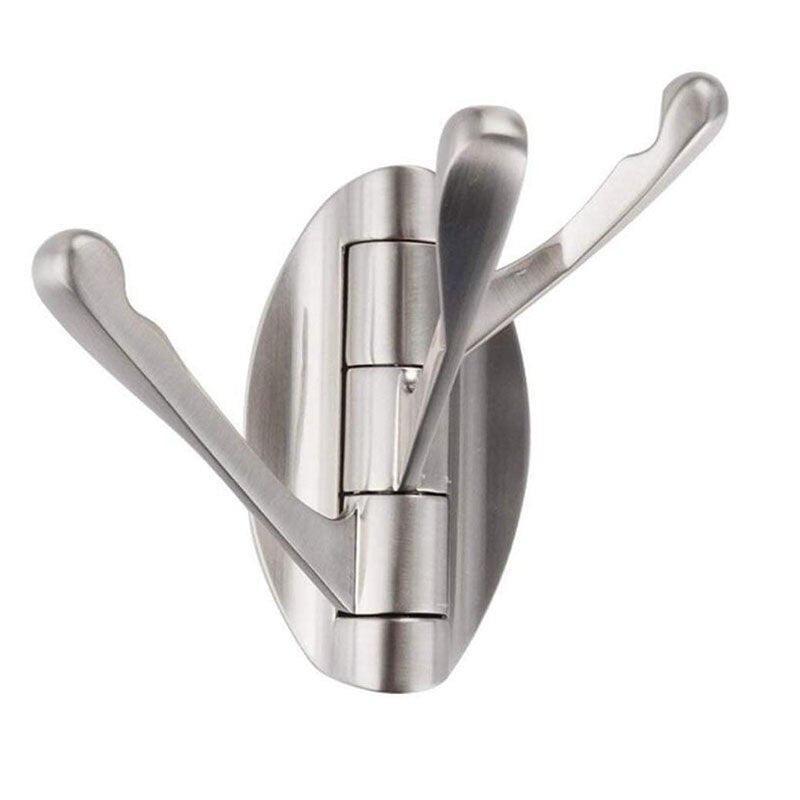 Lisslune | DOOKOLE Contemporary Stainless Steel Rotating Towel Stand with Hooks for Enhanced Bathroom Organization