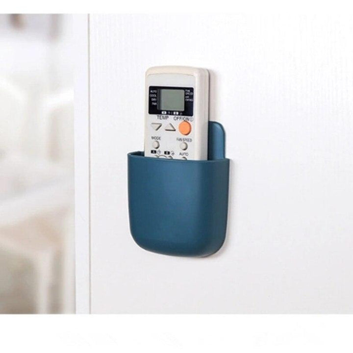 Lisslune | Versatile wall-mounted organizer with integrated phone charger and remote control holder
