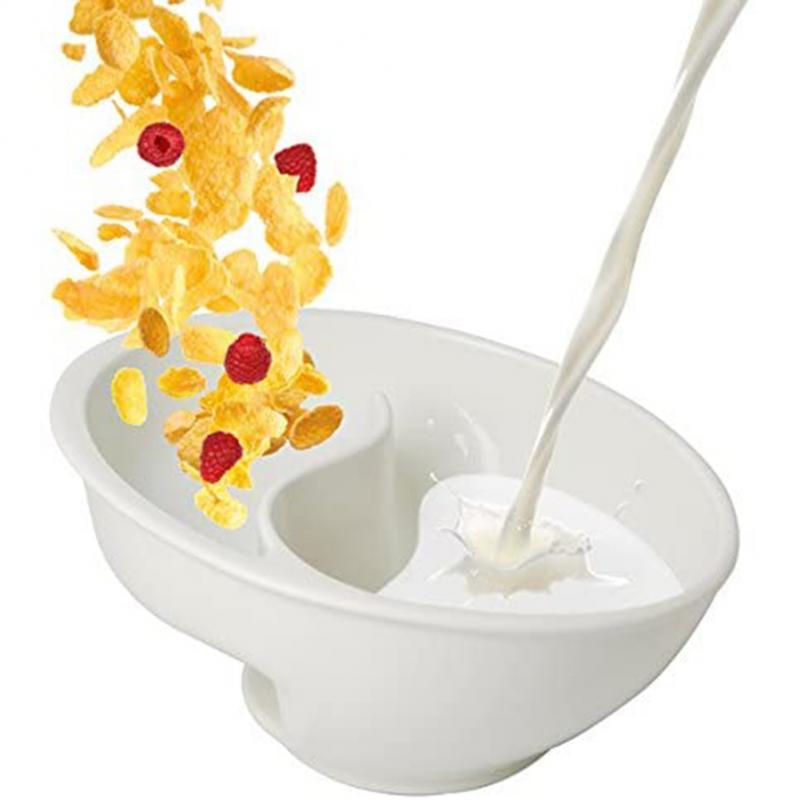 Lisslune | Creative Separated Double Bowls With Handle