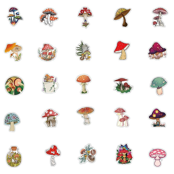 Lisslune | Enchanting Mushroom Sticker Art Collection