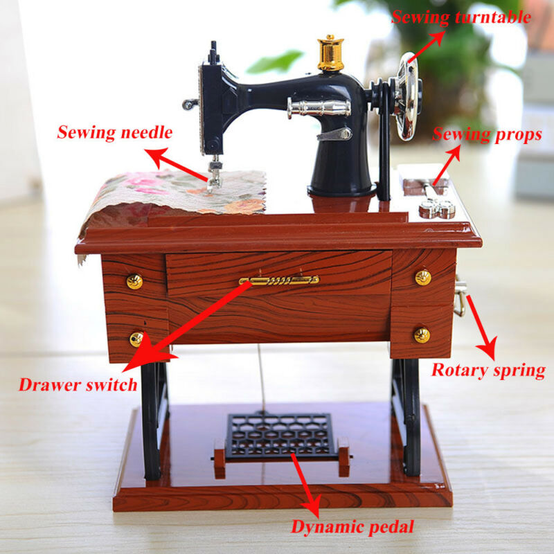 Lisslune | Mini Craft Retro Sewing Machine Decor