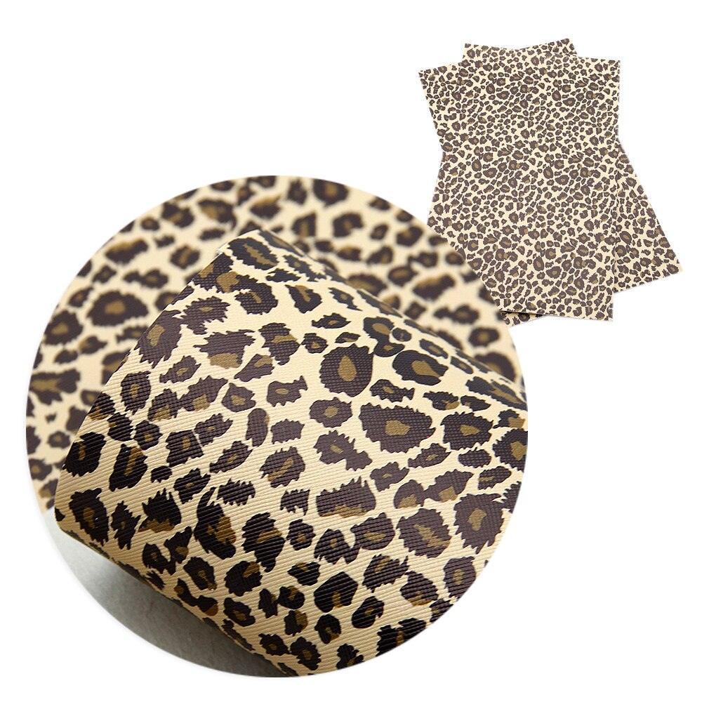 Lisslune | Chic Leopard Print Synthetic Leather Craft Kit - Essential DIY Materials