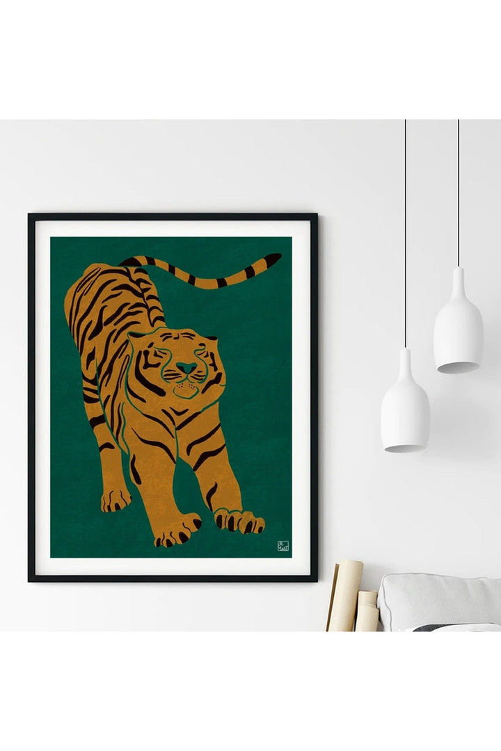 Lisslune | Tiger Art Canvas Poster