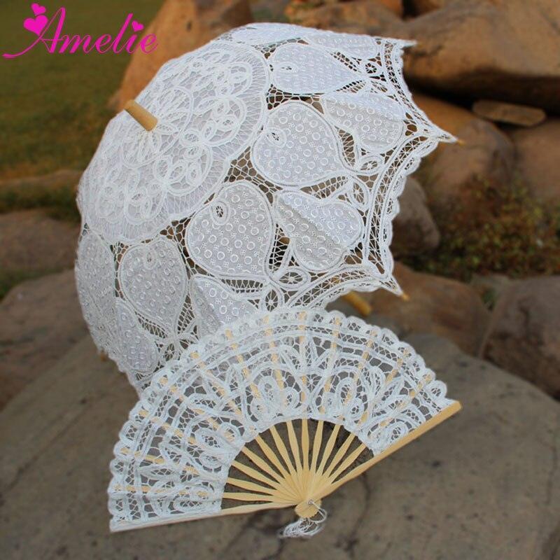 Lisslune | Victorian Elegance Bottle Umbrella and Fan Set: Handmade Timeless Beauty