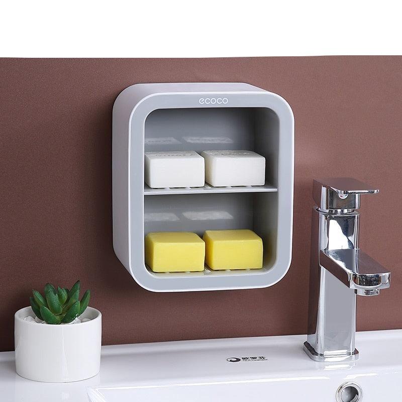 Lisslune | Elegant Botanical Wall-Mounted Soap Organizer for Stylish Bathroom Storage