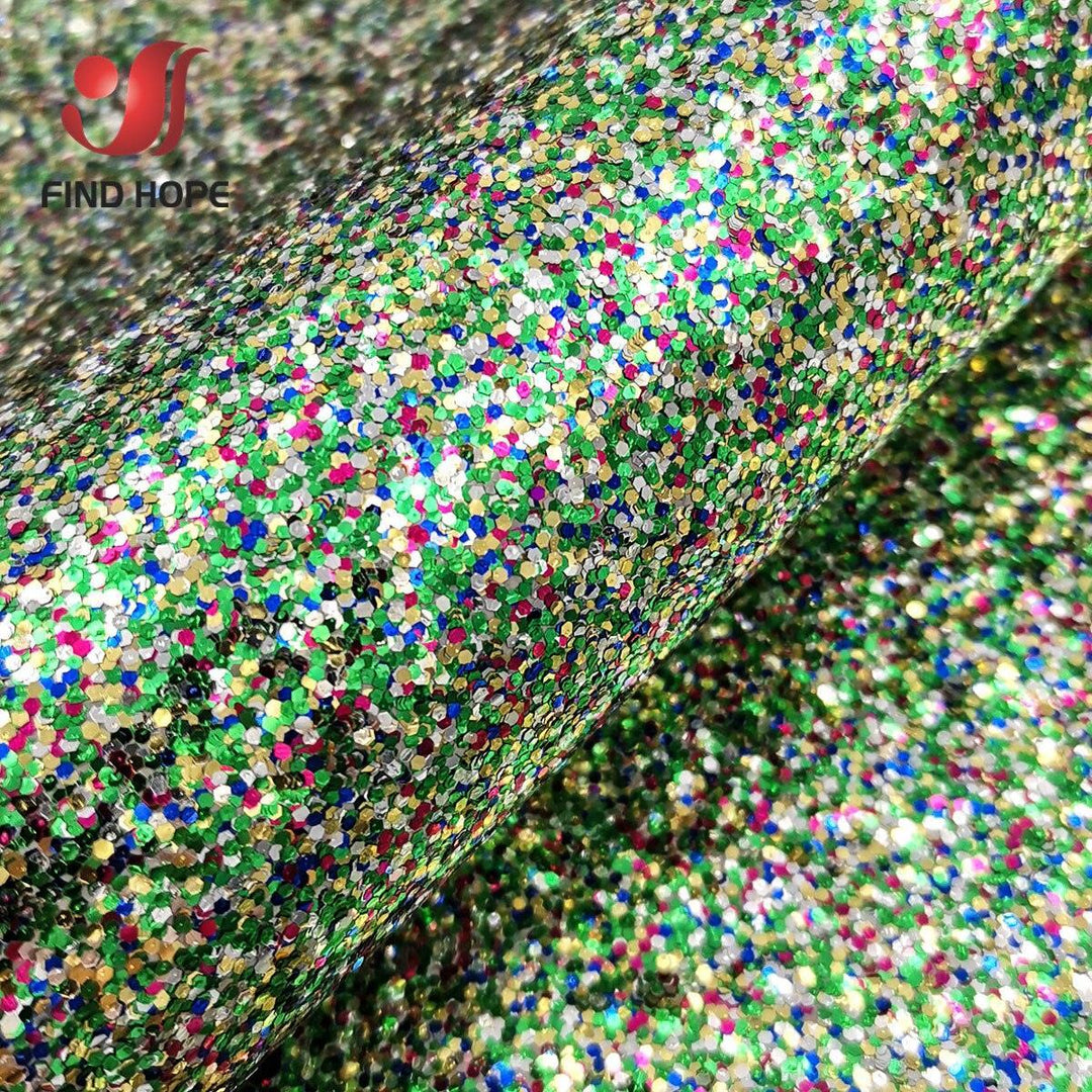 Lisslune | Sparkling Rainbow Luxury Vinyl Leather Fabric - Essential for creative crafters