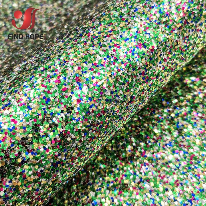 Lisslune | Sparkling Rainbow Luxury Vinyl Leather Fabric - Essential for creative crafters