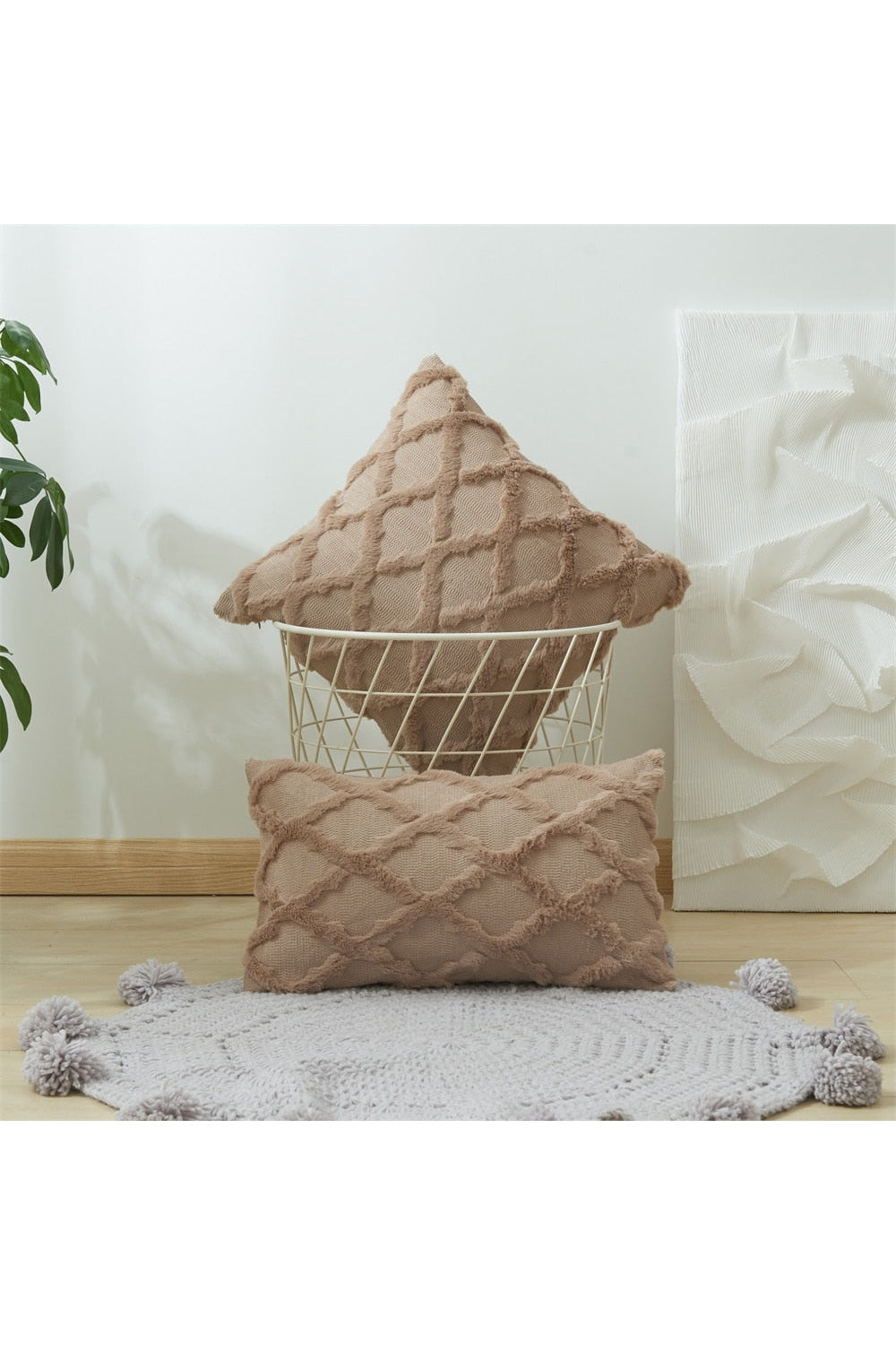 Lisslune | Rattan Plush Pillowcase