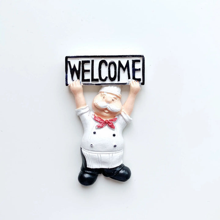 Rynx | Bionic Food Refrigerator Magnet 3D Creative Cartoon Home Decoration Magnetic Cute Refrigerator Magnet Magnetic Sticker Power Message
