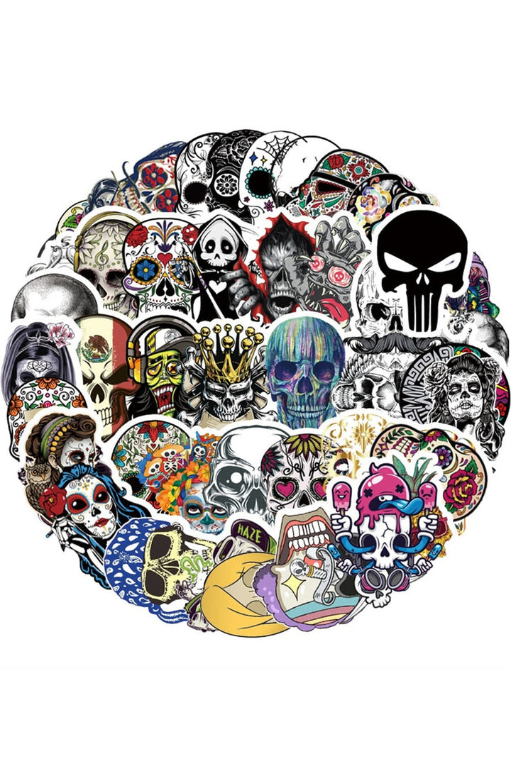 Lisslune | Skull Scrapbooking Stickers