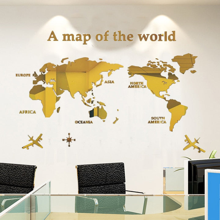 Lisslune | Globe Vision World Map Sticker