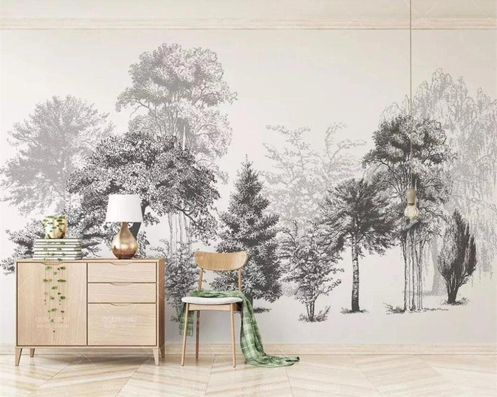 Lisslune | Peaceful Tropical Oasis 3D Wall Mural - Custom Sizes Available