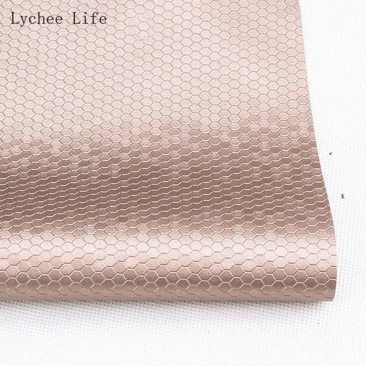 Lisslune | Transform your sewing projects with luxurious honeycomb PVC leather fabric