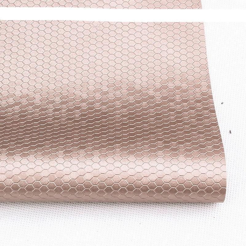 Lisslune | Honeycomb Embossed Synthetic Leather - Unleash Your Creative Potential with Luxury Texture