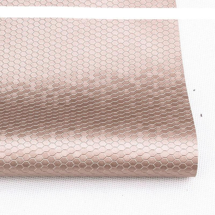 Lisslune | Honeycomb Embossed Synthetic Leather - Unleash Your Creative Potential with Luxury Texture
