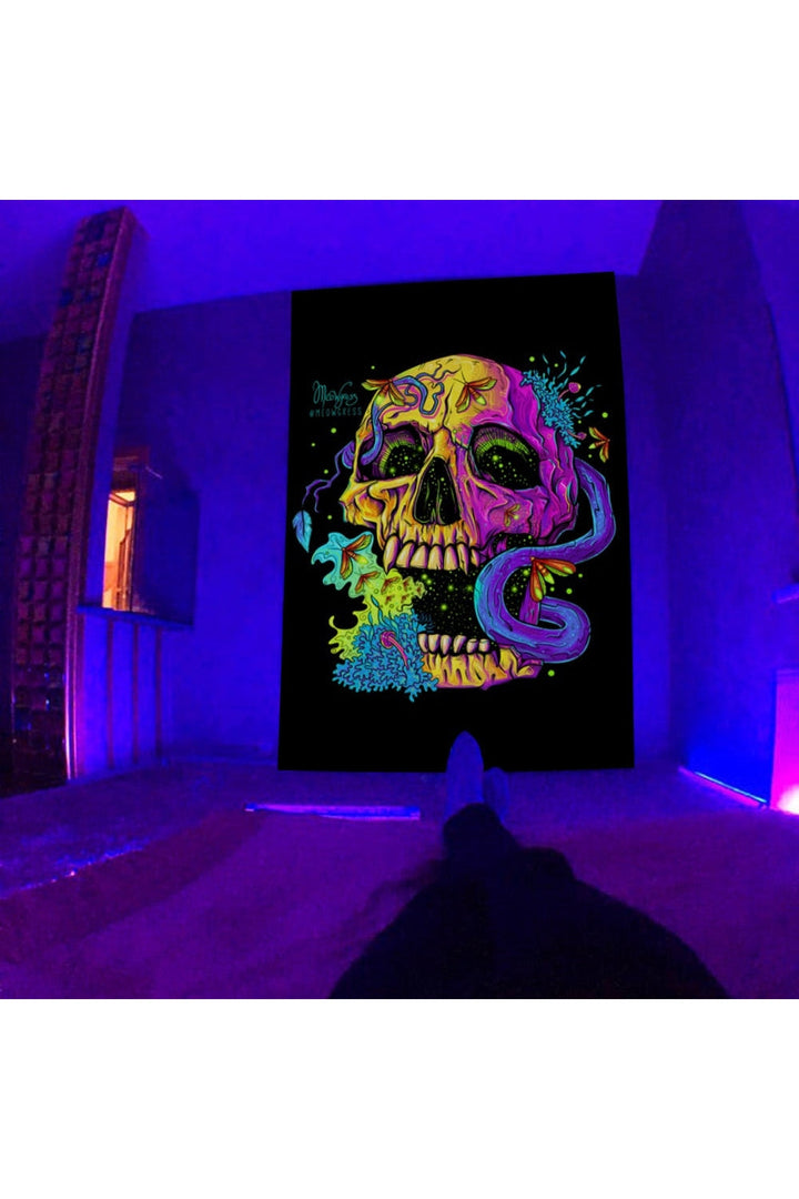 Lisslune | Skull Wall Tapestry Art