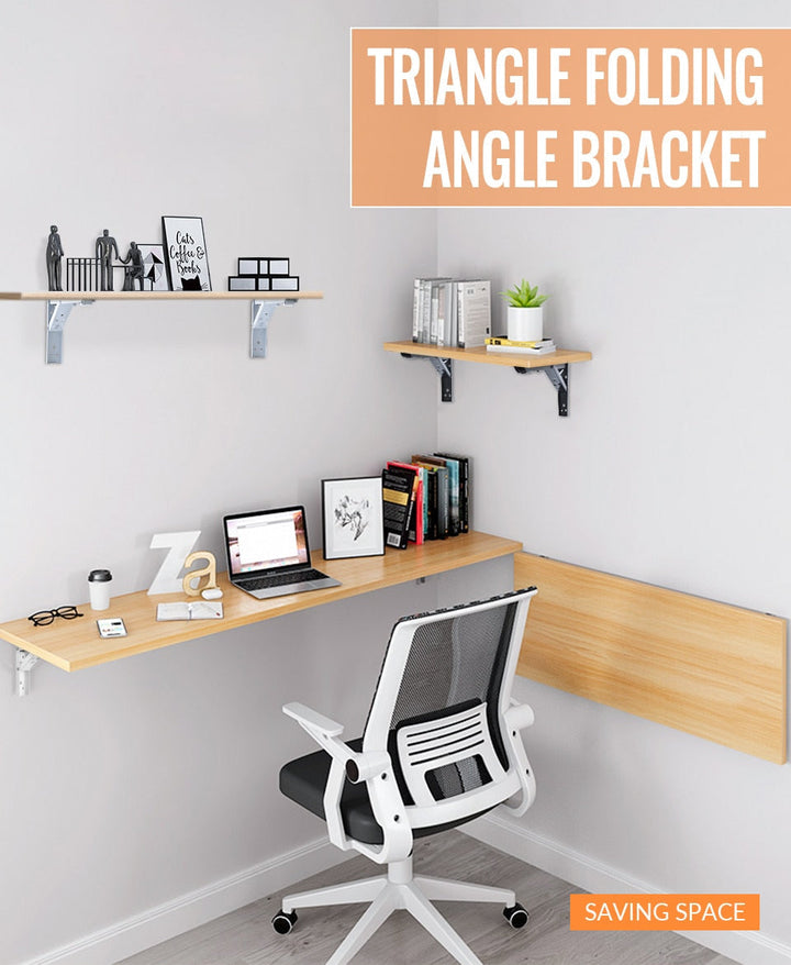 Lisslune | Wall-Mounted Foldable Shelf Organizer Bracket