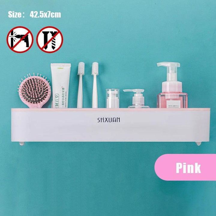 Lisslune | Slim space-saving wall shelf for bathroom accessories
