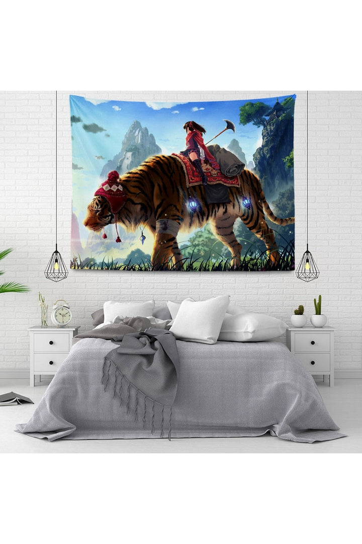 Lisslune | inspired velvet mandala wall tapestry
