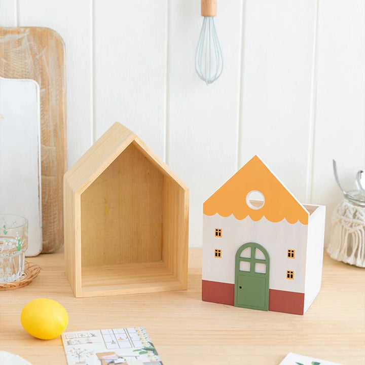 Rynx | Wood storage box Nordic Sweet House desk drawer organizer make-up items case stationery organization home office dorm table decoration
