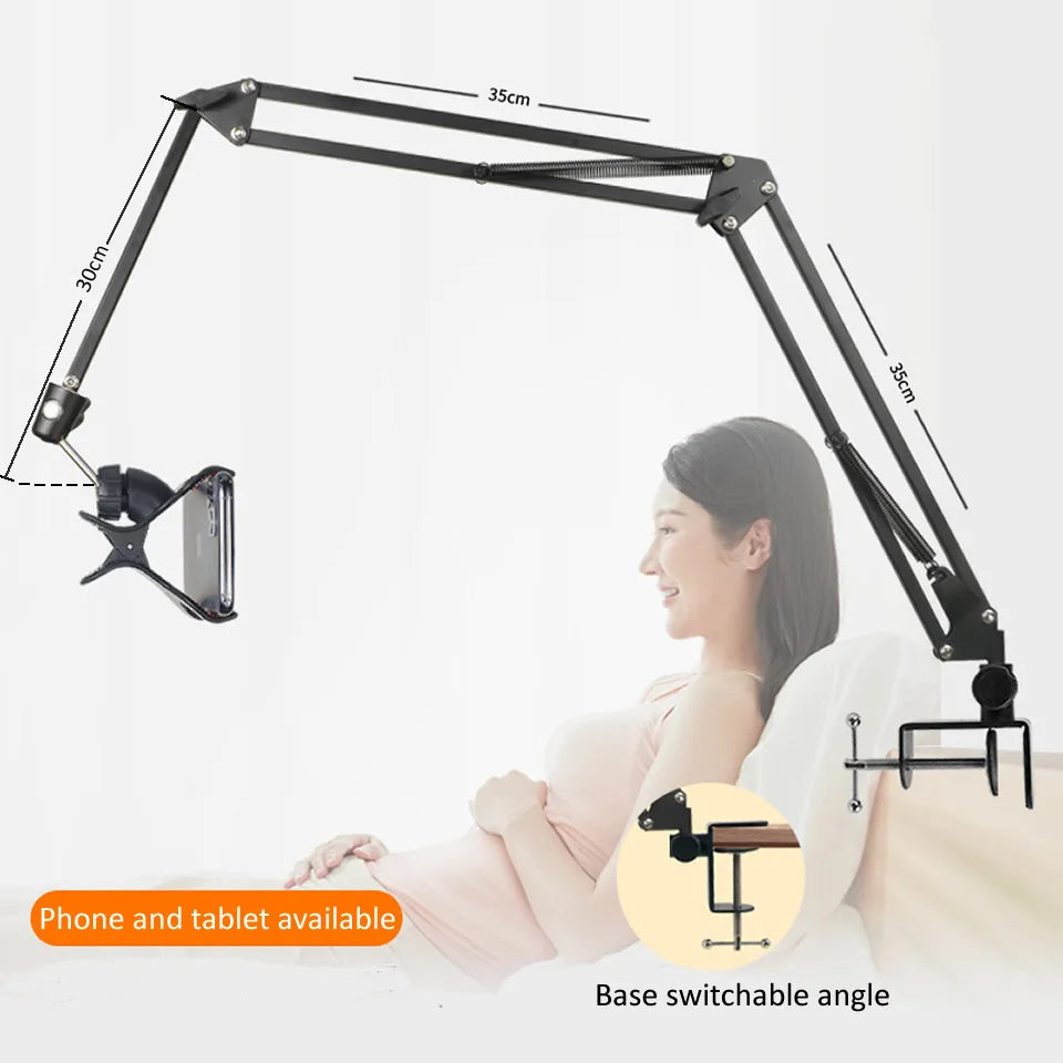 Lisslune | 360° Adjustable i Pad Holder Stand for Bed