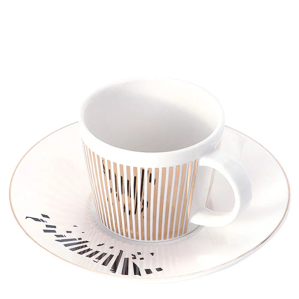 Lisslune | Creative dynamic SLR cup Leopard anamorphic zebra cup Luycho coffee tea cup set with coaster 90ml-225ml