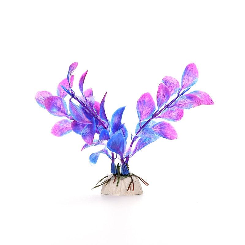 Lisslune | Vibrant Aquatic Plant Decoration Set with stable weighted base for thriving aquariums