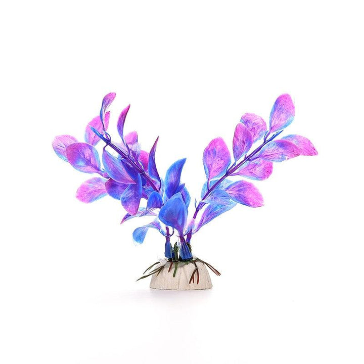 Lisslune | Vibrant Aquatic Plant Decoration Set with stable weighted base for thriving aquariums