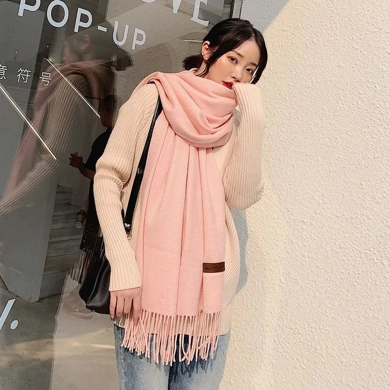 Lisslune | Women’s Cotton Winter Scarf – Soft, Warm, Elegant Style