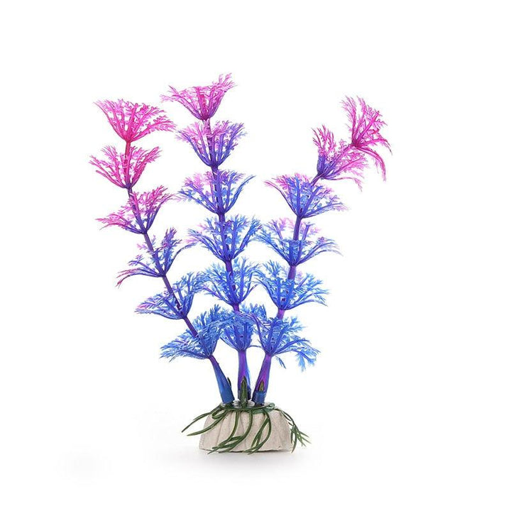 Lisslune | Vibrant Aquatic Plant Decoration Set with stable weighted base for thriving aquariums