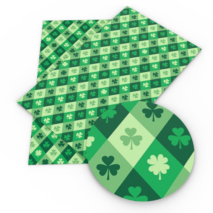 Lisslune | St. Patrick's Day Synthetic Leather Crafting Sheet - Creative Hairband Kit