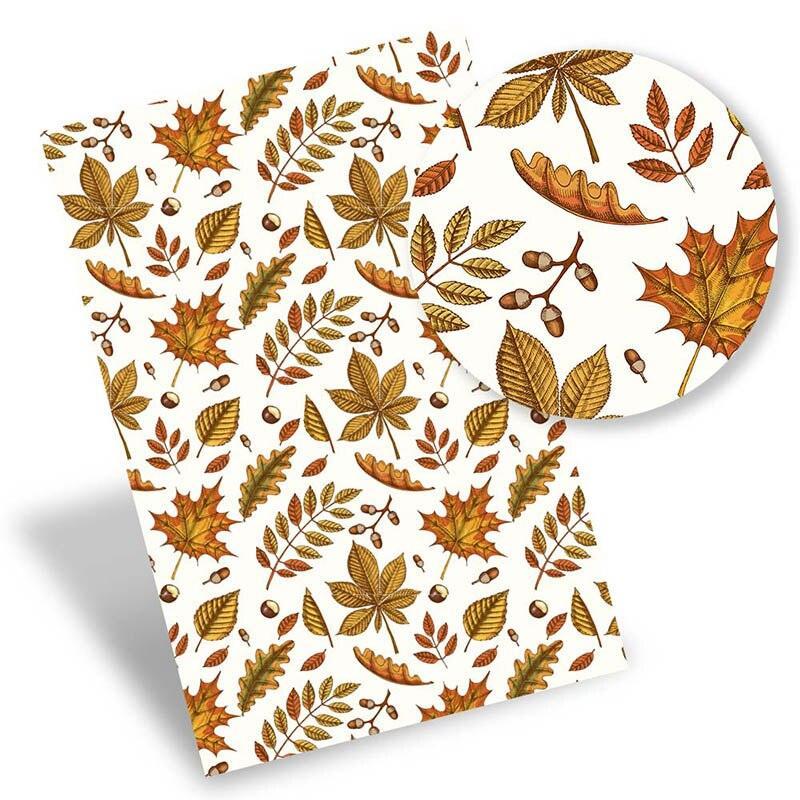 Lisslune | Autumn Theme Eco-Conscious Synthetic Leather Craft Kit for Creative Artisans