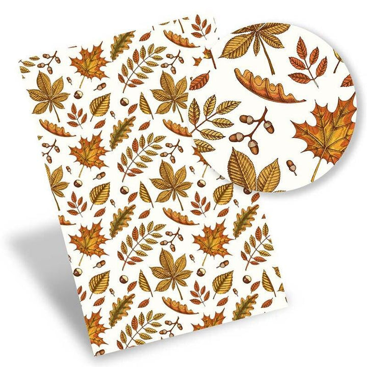 Lisslune | Autumn Theme Eco-Conscious Synthetic Leather Craft Kit for Creative Artisans